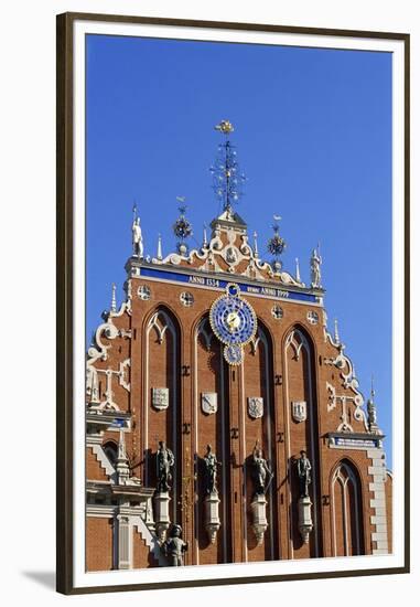 Town Hall Square, Blackheads House, Old Town, Riga, Latvia-Dallas and John Heaton-Framed Premium Photographic Print