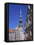 Town Hall Square, Blackheads House, St. Peter's Church, Riga, Latvia-Dallas and John Heaton-Framed Stretched Canvas