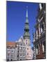 Town Hall Square, Blackheads House, St. Peter's Church, Riga, Latvia-Dallas and John Heaton-Mounted Photographic Print