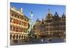 Town Hall (Stadhuis) and guild houses in Main Market Square, Antwerp, Flanders, Belgium, Europe-Ian Trower-Framed Photographic Print