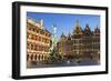 Town Hall (Stadhuis) and guild houses in Main Market Square, Antwerp, Flanders, Belgium, Europe-Ian Trower-Framed Photographic Print