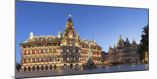 Town Hall (Stadhuis) in Main Market, Antwerp, Flanders, Belgium-Ian Trower-Mounted Photographic Print