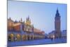 Town Hall Tower and Cloth Hall, Market Square, Krakow, Poland, Europe-Neil Farrin-Mounted Photographic Print