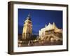 Town Hall Tower and Cloth Hall (Sukiennice) in Main Market Square (Rynek Glowny), Krakow, Poland-Ian Trower-Framed Photographic Print