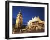 Town Hall Tower and Cloth Hall (Sukiennice) in Main Market Square (Rynek Glowny), Krakow, Poland-Ian Trower-Framed Photographic Print