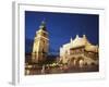 Town Hall Tower and Cloth Hall (Sukiennice) in Main Market Square (Rynek Glowny), Krakow, Poland-Ian Trower-Framed Photographic Print