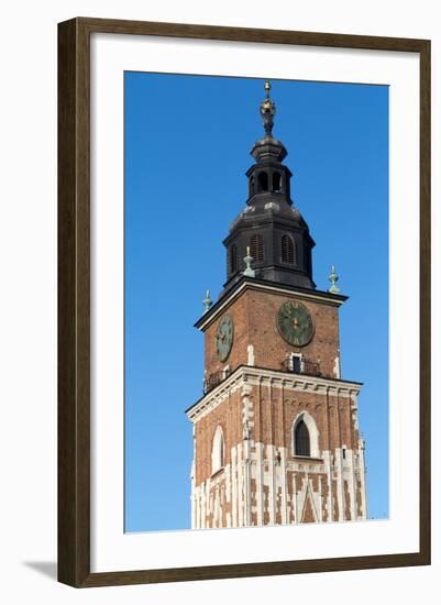 Town Hall Tower on Main Square of Cracow-wjarek-Framed Photographic Print