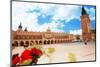 Town Hall Tower on Rynek Glowny in Krakow-SerrNovik-Mounted Photographic Print