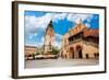 Town Hall Tower on Rynek Glowny in Summer, Krakow-SerrNovik-Framed Photographic Print