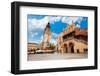 Town Hall Tower on Rynek Glowny in Summer, Krakow-SerrNovik-Framed Photographic Print