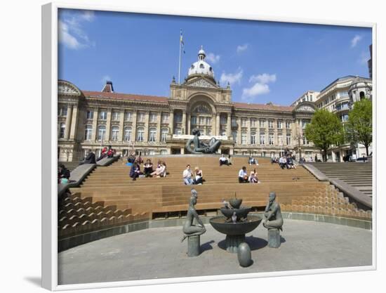 Town Hall, Victoria Square, Birmingham, England, United Kingdom, Europe-Ethel Davies-Framed Photographic Print