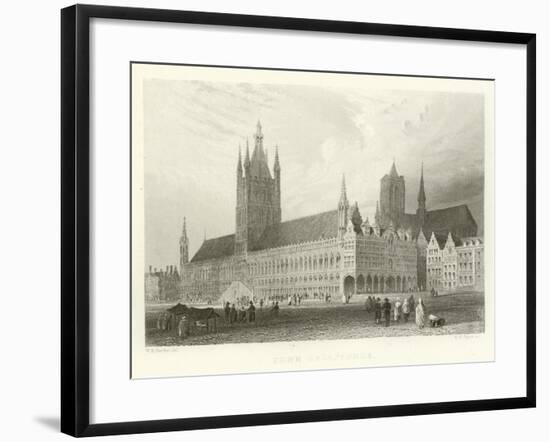 Town Hall, Ypres-Alphonse Marie de Neuville-Framed Giclee Print
