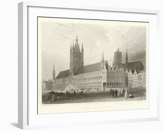 Town Hall, Ypres-Alphonse Marie de Neuville-Framed Giclee Print