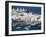 Town, Harbour and Windmills, Mykonos Town, Island of Mykonos, Cyclades, Greece-Lee Frost-Framed Photographic Print