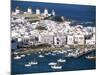 Town, Harbour and Windmills, Mykonos Town, Island of Mykonos, Cyclades, Greece-Lee Frost-Mounted Photographic Print