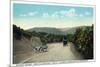 Town Hill Mountain, Maryland - National Road Between Cumberland and Hagerstown-Lantern Press-Mounted Art Print