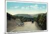 Town Hill Mountain, Maryland - National Road Between Cumberland and Hagerstown-Lantern Press-Mounted Art Print