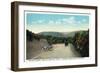 Town Hill Mountain, Maryland - National Road Between Cumberland and Hagerstown-Lantern Press-Framed Art Print