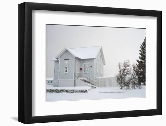 Town House Dalvik, Eyjafjšrdur, North Iceland-Julia Wellner-Framed Photographic Print