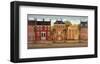 Town Houses II-Diane Ulmer Pedersen-Framed Art Print