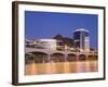 Town Lake and Mill Avenue Bridge, Tempe, Greater Phoenix Area, Arizona-Richard Cummins-Framed Photographic Print