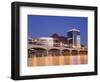 Town Lake and Mill Avenue Bridge, Tempe, Greater Phoenix Area, Arizona-Richard Cummins-Framed Photographic Print