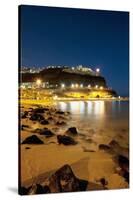 Town Lights at Night, Puerto Rico, Gran Canaria, Spain-Guido Cozzi-Stretched Canvas