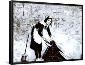 Town Maid Sweep at Hoxton-null-Framed Poster