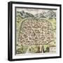 Town Map of Damascus, Syria, 1620-null-Framed Giclee Print