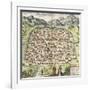 Town Map of Damascus, Syria, 1620-null-Framed Giclee Print