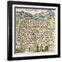 Town Map of Damascus, Syria, 1620-null-Framed Giclee Print