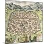 Town Map of Damascus, Syria, 1620-null-Mounted Giclee Print