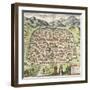 Town Map of Damascus, Syria, 1620-null-Framed Giclee Print