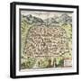 Town Map of Damascus, Syria, 1620-null-Framed Giclee Print