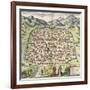 Town Map of Damascus, Syria, 1620-null-Framed Giclee Print