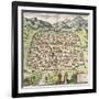 Town Map of Damascus, Syria, 1620-null-Framed Giclee Print