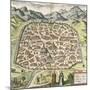 Town Map of Damascus, Syria, 1620-null-Mounted Giclee Print