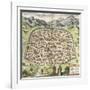 Town Map of Damascus, Syria, 1620-null-Framed Giclee Print