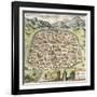 Town Map of Damascus, Syria, 1620-null-Framed Giclee Print