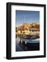 Town Marina at Sunset, Propriano, Corsica, France-Walter Bibikow-Framed Photographic Print