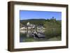 Town of Beilstein with Metternich Castle Ruins on Moselle River, Rhineland-Palatinate, Germany, Eur-Hans-Peter Merten-Framed Photographic Print