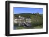 Town of Beilstein with Metternich Castle Ruins on Moselle River, Rhineland-Palatinate, Germany, Eur-Hans-Peter Merten-Framed Photographic Print