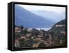 Town of Bellagio and Mountains, Lake Como, Lombardy, Italian Lakes, Italy, Europe-Frank Fell-Framed Stretched Canvas