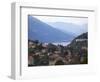 Town of Bellagio and Mountains, Lake Como, Lombardy, Italian Lakes, Italy, Europe-Frank Fell-Framed Photographic Print