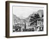 Town of Berat in Early 19th Century, from 'travels in Sicily, Greece and Albania' by Thomas Smart…-Charles Robert Cockerell-Framed Giclee Print