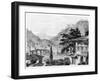 Town of Berat in Early 19th Century, from 'travels in Sicily, Greece and Albania' by Thomas Smart…-Charles Robert Cockerell-Framed Giclee Print