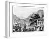 Town of Berat in Early 19th Century, from 'travels in Sicily, Greece and Albania' by Thomas Smart…-Charles Robert Cockerell-Framed Giclee Print