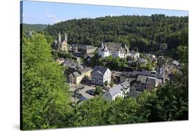 Town of Clervaux, Canton of Clervaux, Grand Duchy of Luxembourg, Europe-Hans-Peter Merten-Stretched Canvas