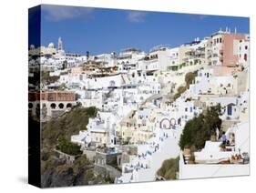 Town of Fira, Santorini Island, Cyclades, Greek Islands, Greece, Europe-Richard Cummins-Stretched Canvas