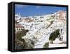 Town of Fira, Santorini Island, Cyclades, Greek Islands, Greece, Europe-Richard Cummins-Framed Stretched Canvas